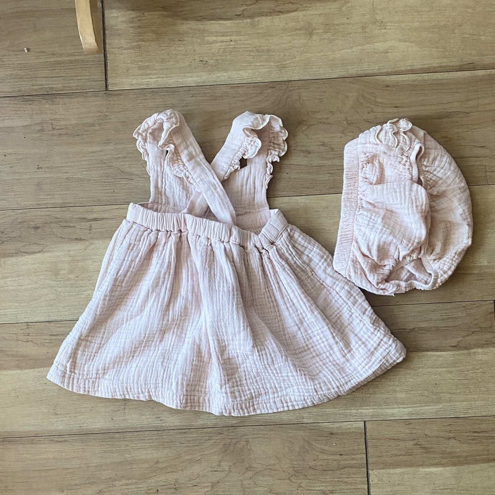 Angel Dear Pink Ruffled Kids Dress Set - Picture 3 of 3
